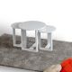 HANAH HOME Set klub stolova Mira, bela - 801CMY2925