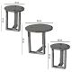 HANAH HOME Set klub stolova Mira, braon - 801CMY2926