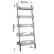 HANAH HOME Polica za knjige Only, bela - 801CMY3606