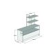 HANAH HOME Cipelarnik Airy, bela - 802CLP3906