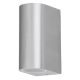 Rabalux Spoljna zidna rasveta Chile GU10 2x MAX 35W brušeni aluminijum (8034) - 8034