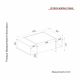 HANAH HOME Klub sto Veyron, crna - 804TRH2825