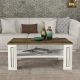 HANAH HOME Klub sto Sansa, bela/braon - 804TRH2842
