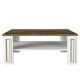 HANAH HOME Klub sto Sansa, bela/braon - 804TRH2842