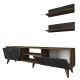HANAH HOME TV komoda Ayden, mermer crna/braon - 804TRH3046