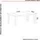 HANAH HOME Trpezarijski sto Veyron, crna - 804TRH4204