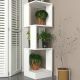 HANAH HOME Polica za knjige Levander, bela - 804TRH4503