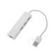 FAST ASIA USB 2.0 - HUB 3port + RJ45 (ž) beli - OST03522