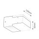 Rabalux Spoljna zidna rasveta Bona LED 2x 45W antracit siva (8060) - 8060