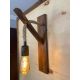 OPVIQ Zidna lampa Ahşap Aplik 18, braon - EP3005329