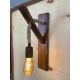 OPVIQ Zidna lampa Ahşap Aplik 18, braon - EP3005329