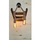 OPVIQ Zidna lampa Merdiven Halat Aplik, braon - EP3005377