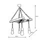 OPVIQ Visilica Merdiven Halat 3, braon - EP3005389