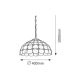 Rabalux Luster Marvel E27 2x MAX 60W bronzana (8076) - 8076