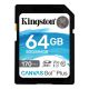Kingston SD Card 64GB SDG3/64GB class 10 170Mbs/64MBs - SDG3-64GB