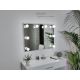 DURA Ogledalo za šminkanje Bez Rama 80x60 sa 8 LED sijalica Frameless MakeUp mirror kozmetičko Frizer - DURA1510