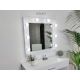 DURA Ogledalo za Šminkanje sa Ramom 80x80 sa 8 LED sijalica MakeUp Mirror Kozmetičko Frizer - DURA1303