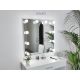 DURA Ogledalo za šminkanje Bez Rama 80x80 sa 10 LED sijalica Frameless MakeUp mirror kozmetičko Frizer - DURA1503