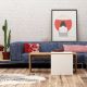 HANAH HOME Klub sto Nuguso, braon/bela - 811MDD2802