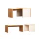 HANAH HOME Klub sto Nuguso, braon/bela - 811MDD2802
