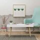 HANAH HOME Klub sto Cross, bela/krem - 811MDD2806