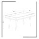HANAH HOME Klub sto Cross, bela/krem - 811MDD2806