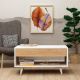 HANAH HOME Klub sto Silla, bela/krem - 811MDD2809