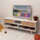 HANAH HOME TV komoda Angola, bela/krem - 811MDD3002