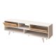 HANAH HOME TV komoda Angola, bela/krem - 811MDD3002