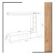 HANAH HOME TV komoda Rambuty, krem/bela - 811MDD3003