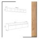 HANAH HOME TV komoda Lici, bela/krem - 811MDD3004