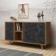 HANAH HOME Komoda Planky, braon/siva - 811MDD3413