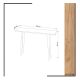 HANAH HOME Konzolni sto Desidero, svetlo braon - EP2801833