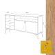 HANAH HOME Komoda Liora, žuta/krem - 811MDD4113