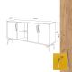 HANAH HOME Komoda Suder, žuta/krem - 811MDD4115