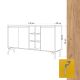 HANAH HOME Komoda Kaja, žuta/krem - 811MDD4116