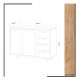 HANAH HOME Cipelarnik Zea, žuta - 811MDD4130