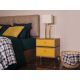 HANAH HOME Noćni ormarić Carter, braon/žuta - 811MDD4132