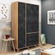 HANAH HOME Ormar Chunky, siva/krem - 811MDD4903