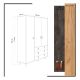 HANAH HOME Ormar Chunky, siva/krem - 811MDD4903