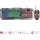 TRUST Gejmerska žična tastatura + miš GXT 845 Tural, srebrna - 22457