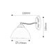 Rabalux Zidna lampa Regina E14 1x MAX 40W bronzana (8171) - 8171