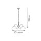 Rabalux Luster Regina E14 3x MAX 40W bronzana (8173) - 8173