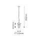 Rabalux Spoljna visilice Velence E27 1x MAX 60W bela (8207) - 8207
