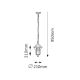 Rabalux Spoljna visilice Velence E27 1x MAX 60W crna (8208) - 8208