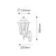 Rabalux Spoljna zidna rasveta Velence E27 1x MAX 60W crna (8217) - 8217-1