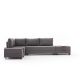 ATELIER DEL SOFA Ugaona garnitura sa tabureom Fly Sofa bed, leva, braon - 825BLC1001