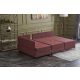 ATELIER DEL SOFA Ugaona garnitura sa tabureom Fly Sofa bed, leva, crvena - 825BLC1008