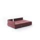 ATELIER DEL SOFA Ugaona garnitura sa tabureom Fly Sofa bed, leva, crvena - 825BLC1008