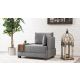 ATELIER DEL SOFA Ugaona sofa Fly Armchair, desna, siva - 825BLC1013